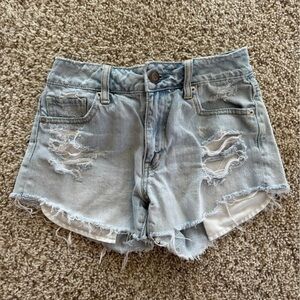 American Eagle High-Rise Distressed Jean Shorts